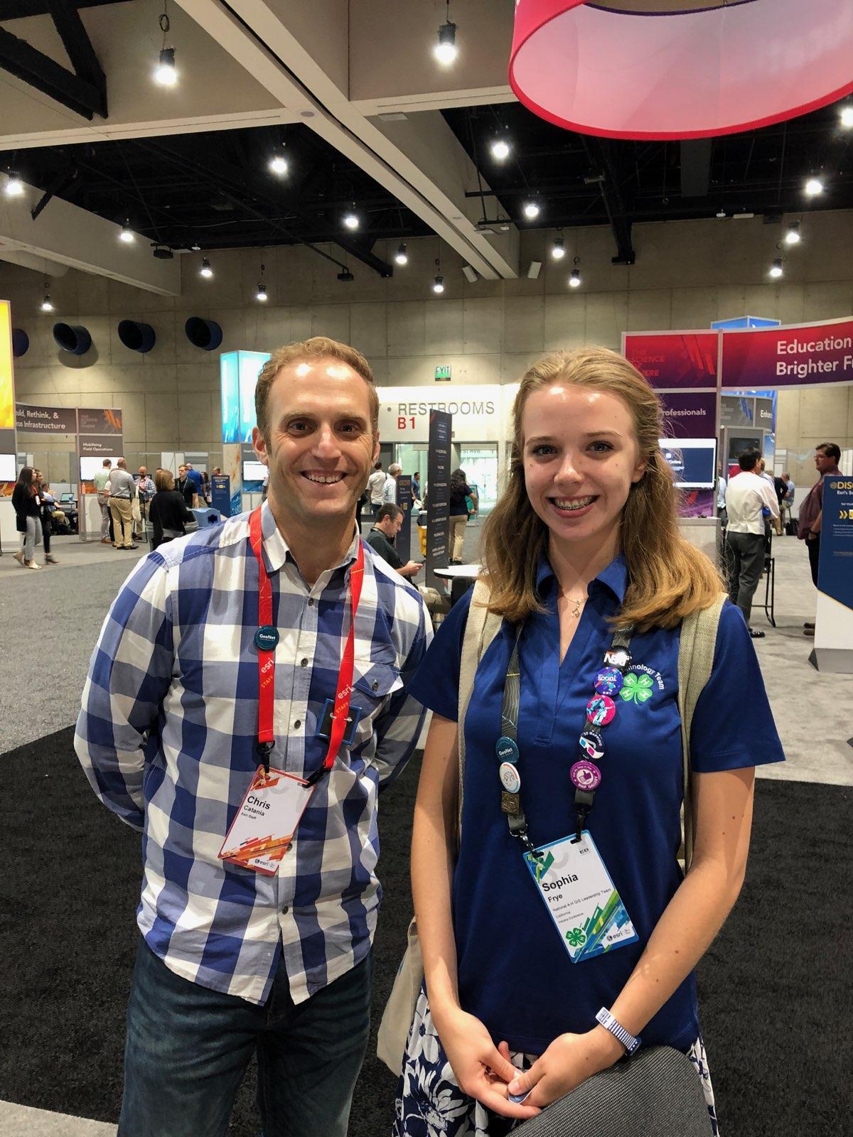 Sophia Frye and Chris Catania